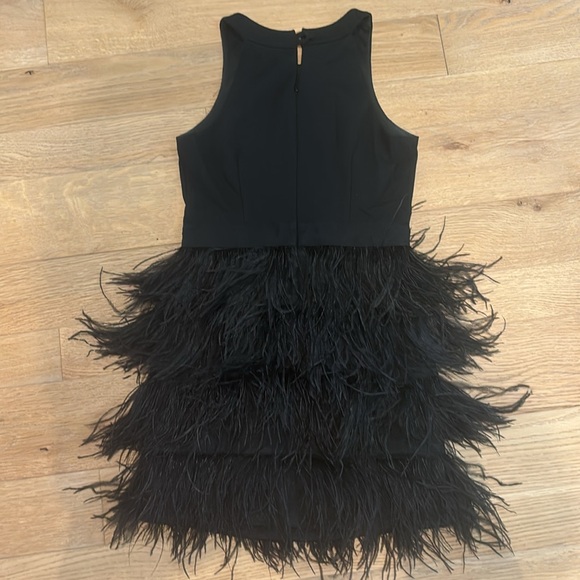 Milly Minis Blair Ostrich feather dress - size 12 - Worn once. - Picture 2 of 3